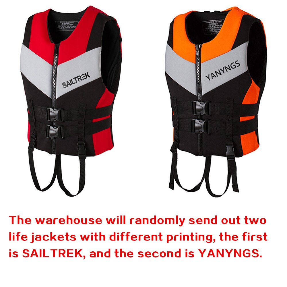 Water Sports Fishing Water Ski Vest Kayaking Boating Swimming Drifting Safety Vest Adults Life Jacket Neoprene Safety Life Vest