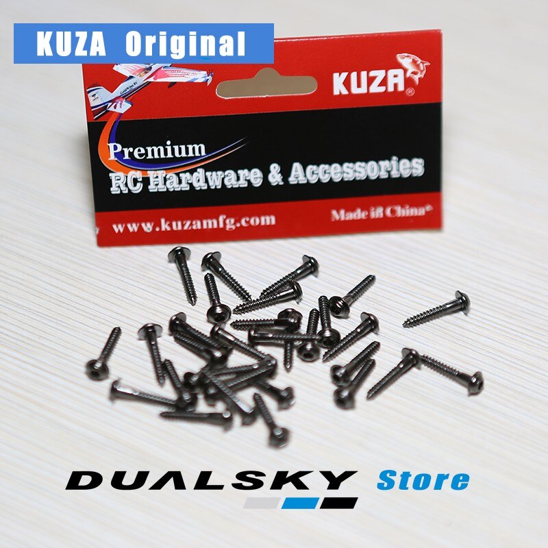 KUZA Servo Skruer 2,3x15mm Indvendig Unbrakonøgle med spændeskive selvskærende til Futaba JR Hitec MKS