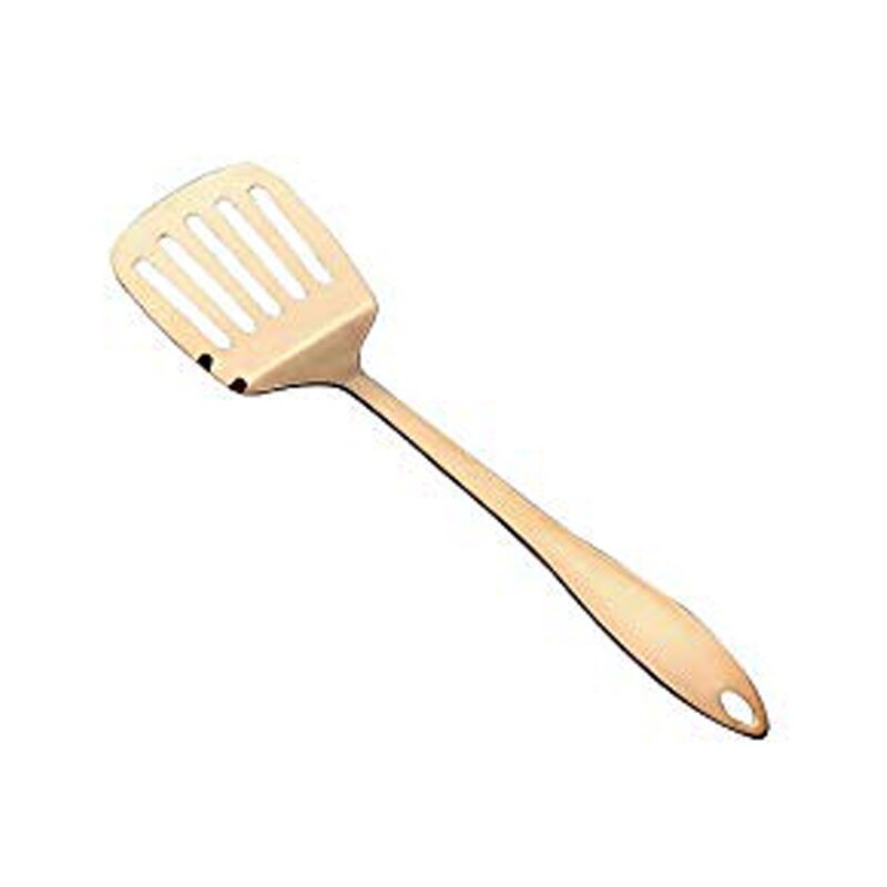 1pc titanpläterade rostfritt stål matlagningssked spade kökssats hem kök kök matlagning verktygssats cocina utensilios: Stekt spade