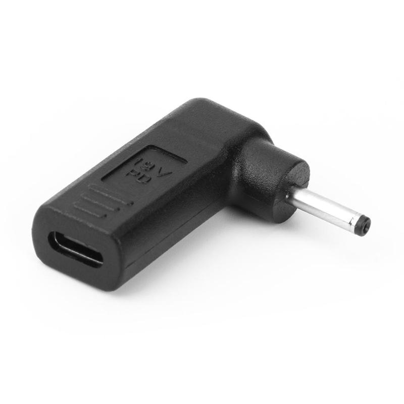 90 Graden USB3.1 USB-C Type-C Vrouw Naar 3.0X1.1Mm Dc Male Plug Adapter