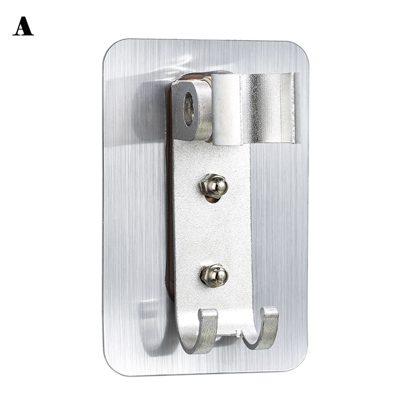 Self-Adhesive Shower Head Bracket Adjustable Handheld Shower Wand Holder Wall Mount XH8Z: a