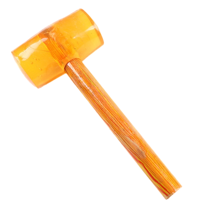 Multifunktionale Holzgriff Rindsleder Gummi Hammer Passt für Mechanische Ausrüstung Wartung Möbel Demontage Ect. M0XC