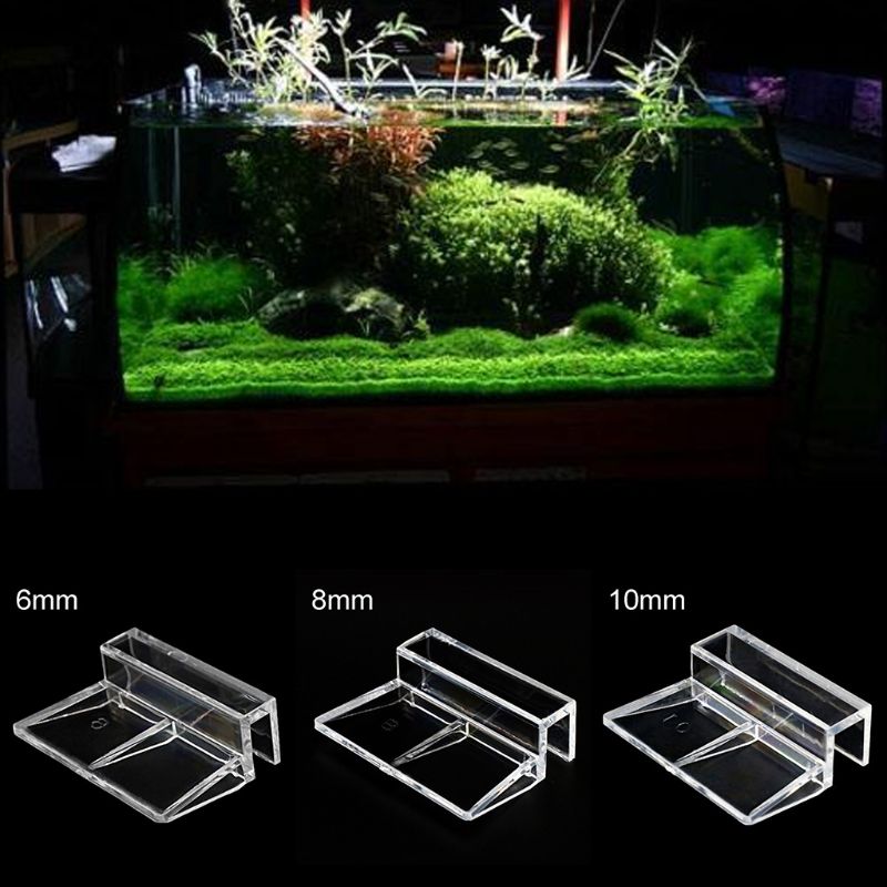 10 Pcs 6Mm/8Mm/10Mm Aquarium Acryl Clips Deksel Cover Ondersteuning Holder Bracket Klem stand Aquarium Benodigdheden
