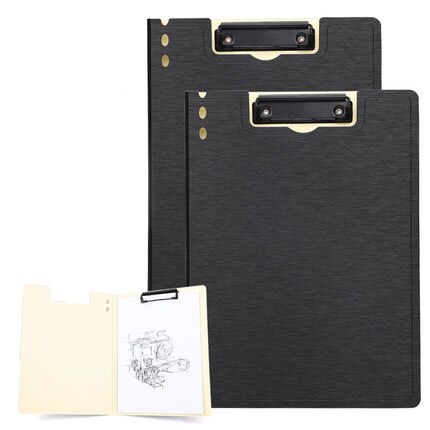 2pcs File board folder information test paper storage a4 roll plywood pad student writing office supplies: NO1