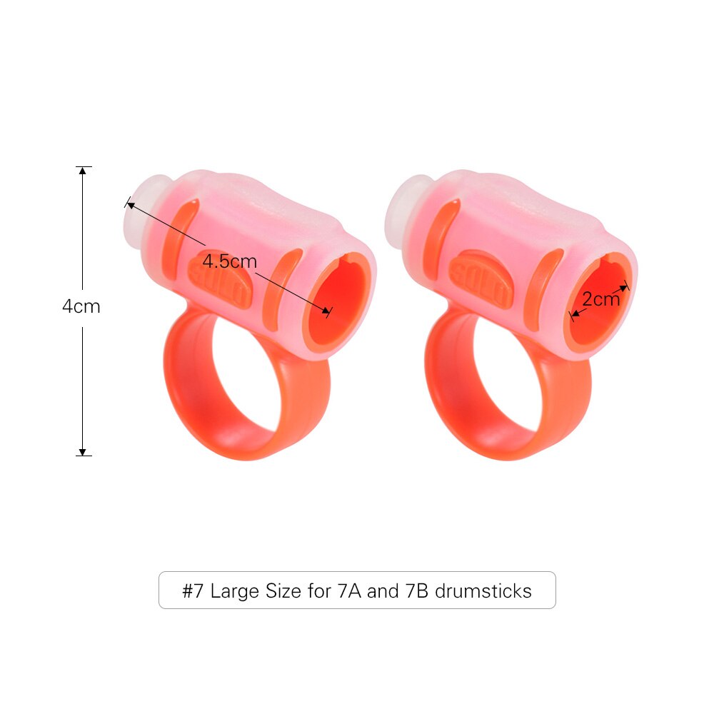 2pcs Drum Stick Control Clip ABS + Silicone Material Drumsticks Accessories for Drummer Beginner Musical Accessories: White L 