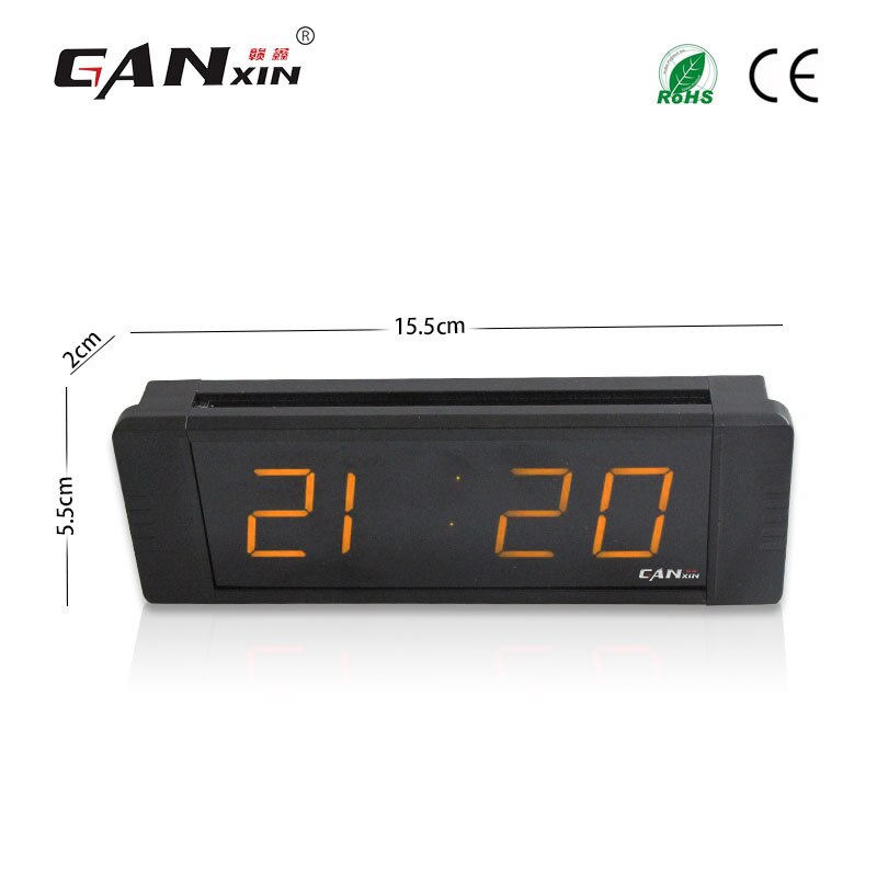 [Ganxin]1" Portable and Low Price Mini Led Projection Clock Led Wall Clock