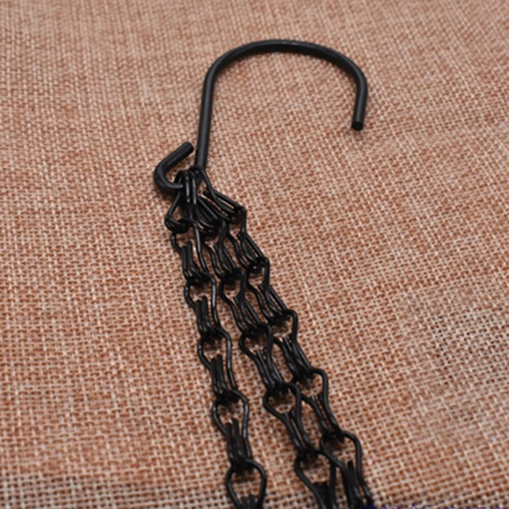 Mand Ketting Dubbel-Hoofd Voor Opknoping Manden Plant Pot Tuin Hanger 3 Punt S-Vormige Iron Decoratieve Yard 80 Cm Bloempot Haak