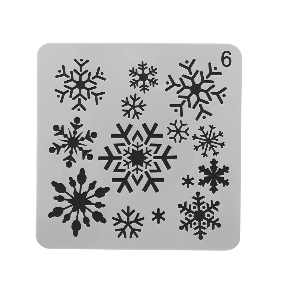 Snowflake DIY Craft Hollow Layering Stencils For Wall Painting Scrapbooking Stamp Album Decorative Embossing Paper Card