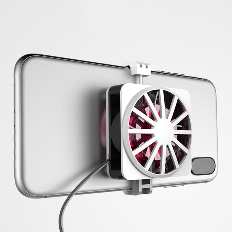 2x handy-kühler, universeller gaming-handy-kühler, tragbarer rgb-lüfterhalter, kühlkörperanker, gaming-kühler