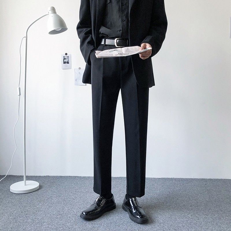 Mannen Broek Lente En Zomer Comfortabele Losse Effen Kleur Veelzijdige Broek Jongeren Mode Trend Mannen