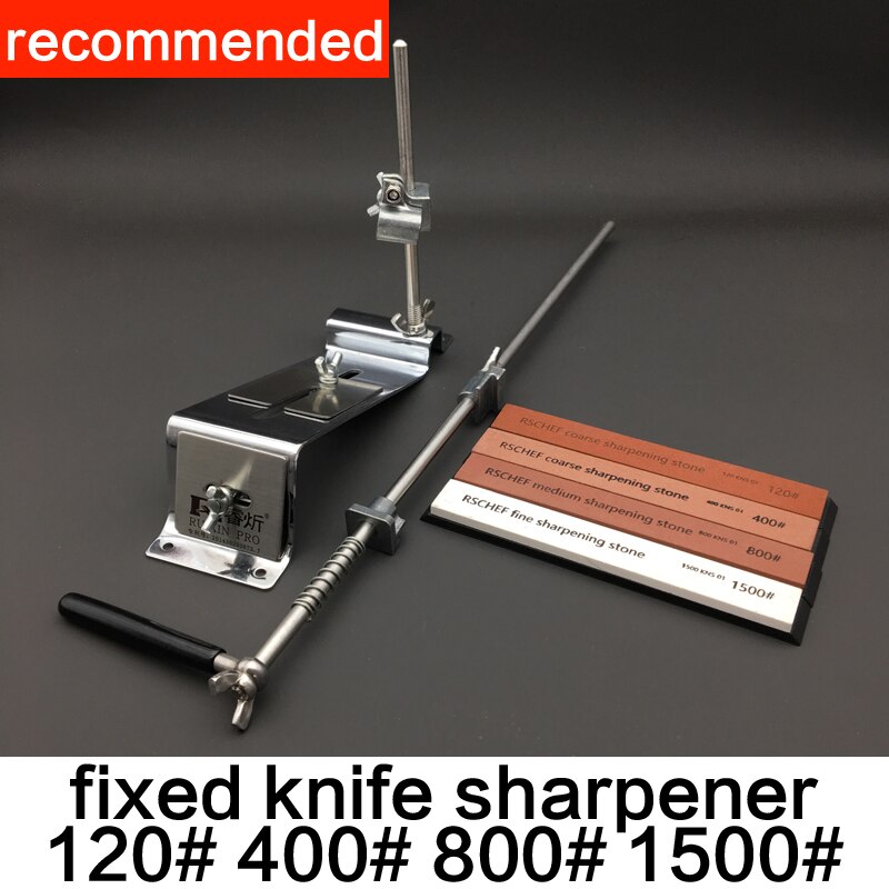 1/2/3/4Pcs fixed knife sharpener Angle sharpener white alundum 240 400 600 1000# Kitchen tools sharpening system: Navy Blue