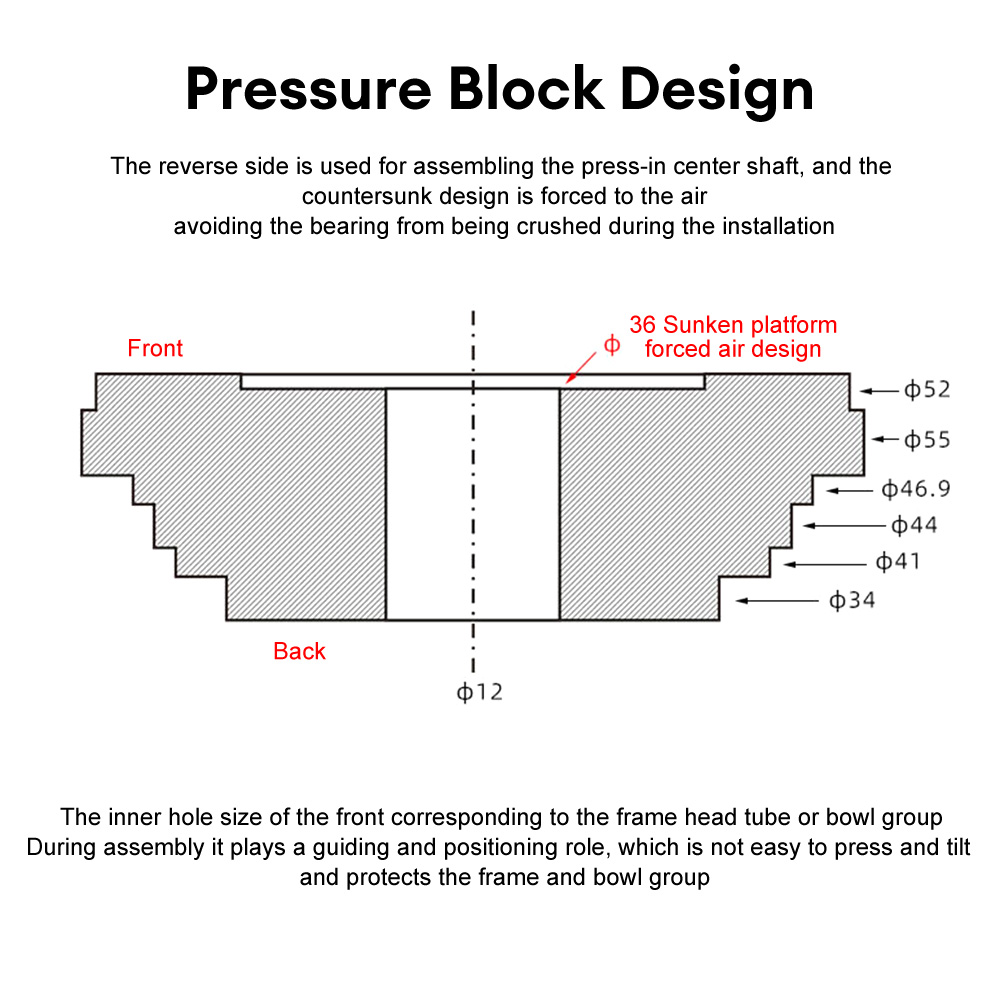 Strumento per la rimozione dell'installazione della serie sterzo della bicicletta Strumento per il movimento centrale della bici Pressa per cuffie MTB Estrattore per cuscinetti per bici da strada Strumenti per biciclette
