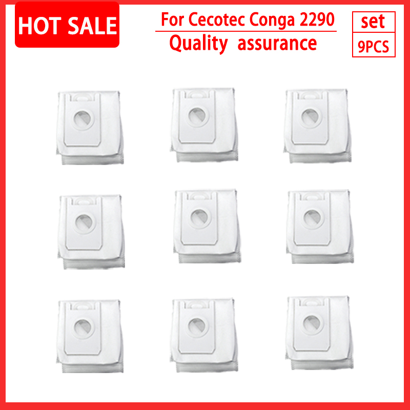 For cecotec conga 2290 ultra Dust Bags Accessories Robot Vacuum Cleaner Dust Filter Dust Box Replacement Parts: Dark Khaki