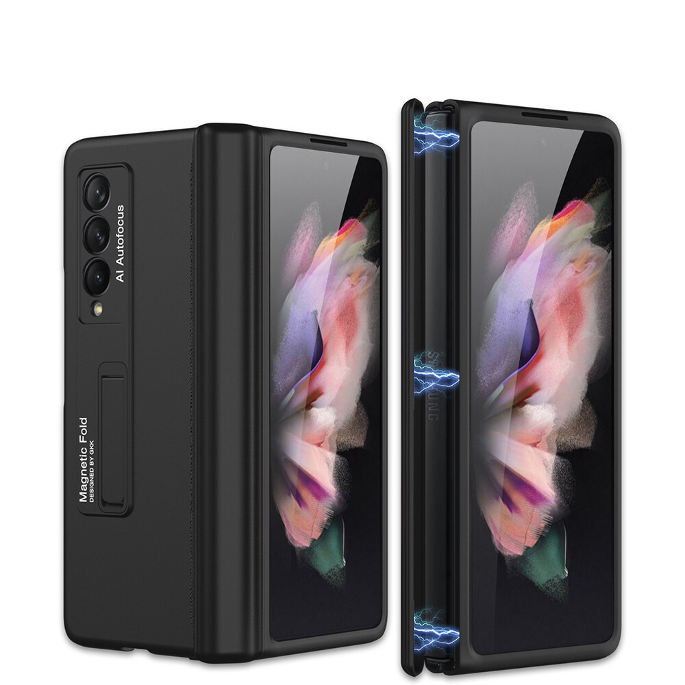 Gkk Magnetische Frame Plastic Case Voor Samsung Galaxy Z Vouw 2 3 5G Stand Alle-Inbegrepen Hard Cover voor Samsung Z Vouw 2 3 5G Case: Galaxy Z Fold 2 5G / Color 4