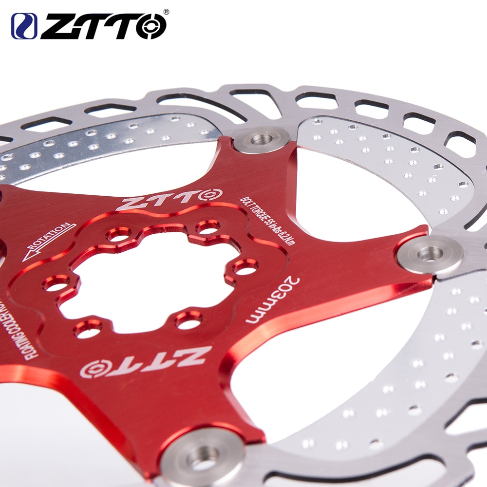 ZTTO-Rotor flotante para frenos de bicicleta, disco de refrigeración y enfriamiento, 203mm, 180mm, 160mm