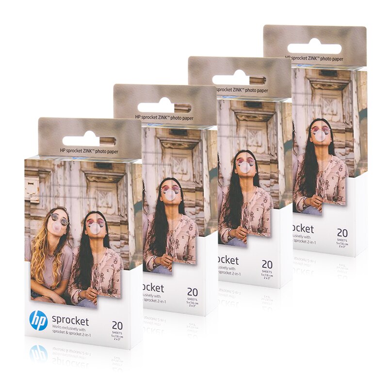 Uniplus telefon fotoprint hp sprocket zink fotos papir klæbrigt fotopapir 2*3 tommer snapshots klistermærke farve lommepapir: 80 ark