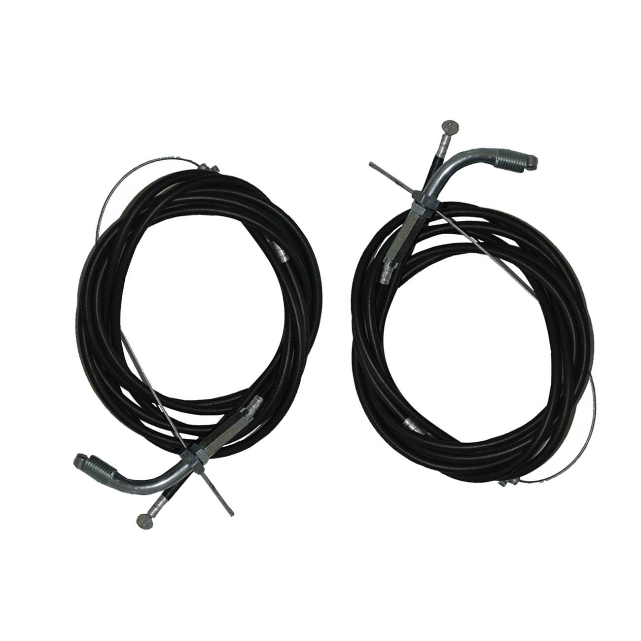 2pcs Throttle Cable Clutch Cable Fits 66/80cc 2 Stroke Motorized Bicycle Engine