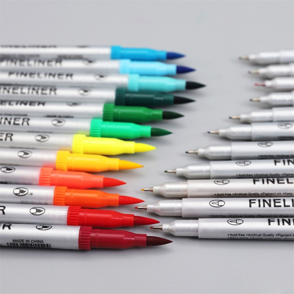 Child Color Pen Set Marker Watercolor Brush Oily C... – Vicedeal