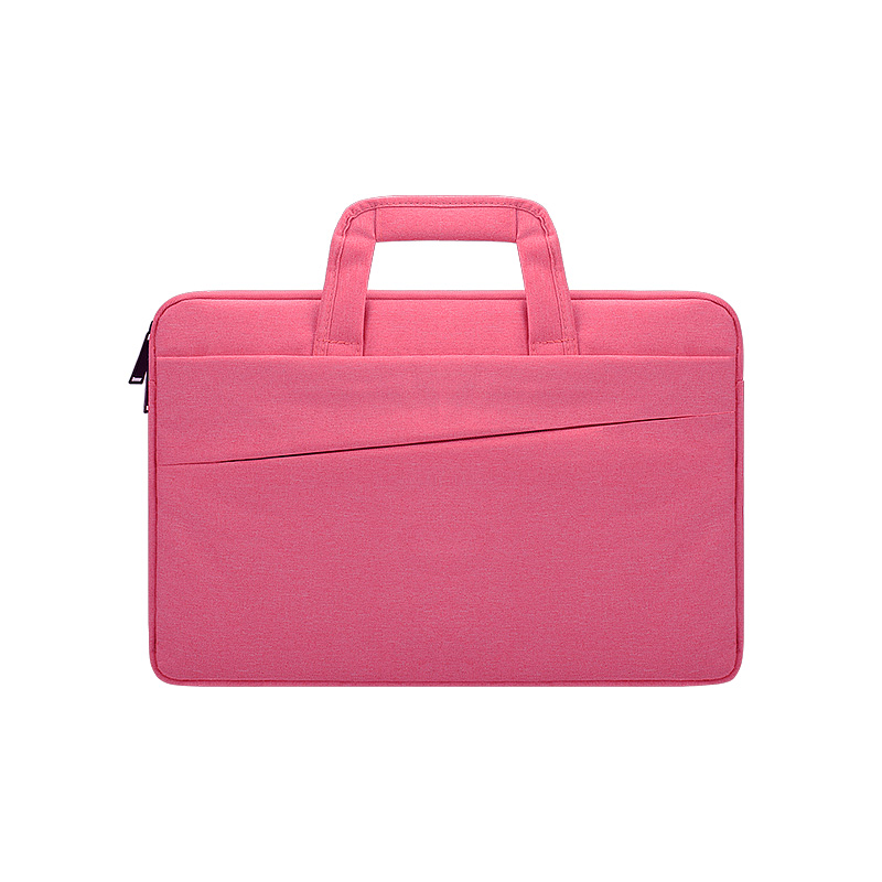 Portable Shoulder Bag Laptop Case for Notebook 13.3 14 15 inch Waterproof Handbag for Macbook Acer ASUS Xiaomo hp: Rose Pink / 15.6-inch