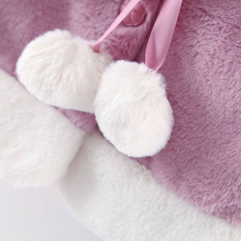 Autumn Winter Christmas Girls Baby Coat Baby Girls Clothes Outerwear Baby Clothes Cute Pure Cotton Ladies Cloak Coat