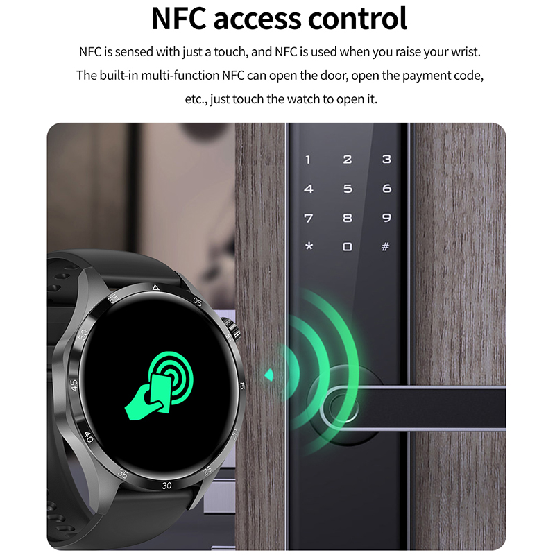 2025 novo para huawei relógio 5 pro relógio inteligente masculino tela amoled nfc gps bússola freqüência cardíaca à prova dwaterproof água bluetooth chamada smartwatch