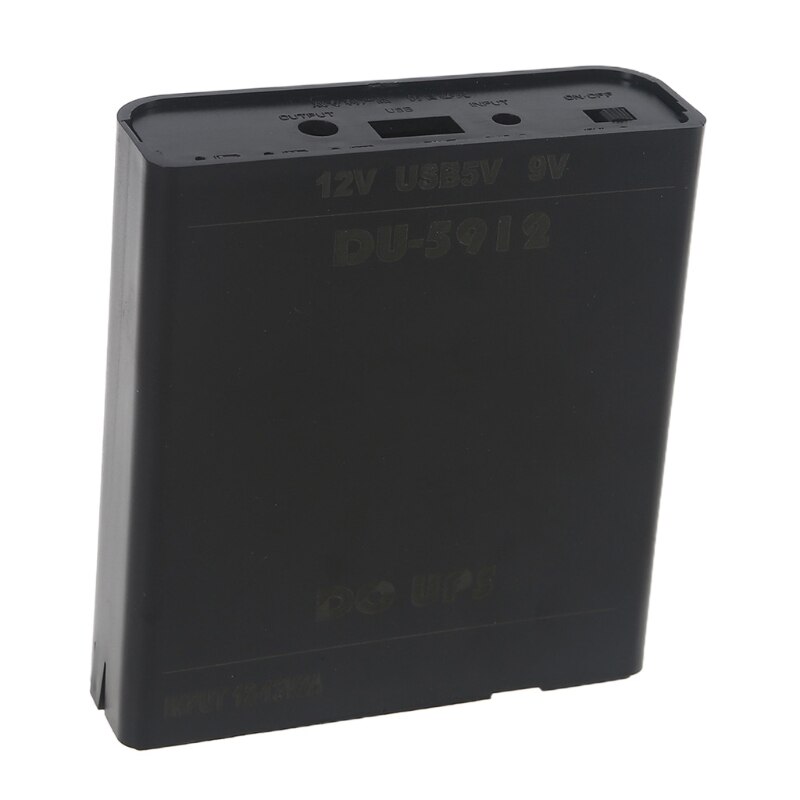 USB 5V DC 9V 12V Output 3x 18650 Battery UPS DIY Power Bank Box for Router Cellphone Tablet Modem CCTV Camera