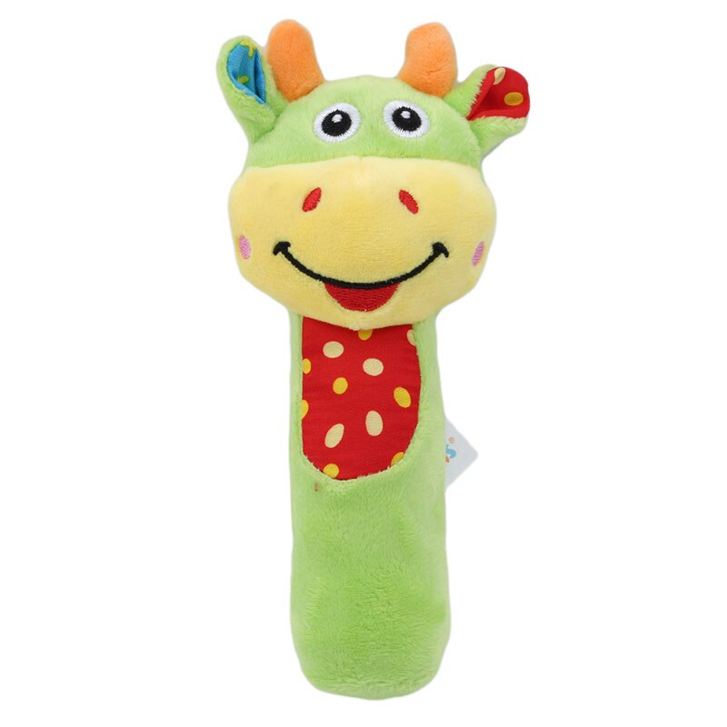 2019 nuovo Stile di Crepitio del bambino Del Fumetto Campane A Mano Giocattolo Della Peluche Musica Sonaglio Massaggiagengive bambino Giocattoli Educativi: mucca