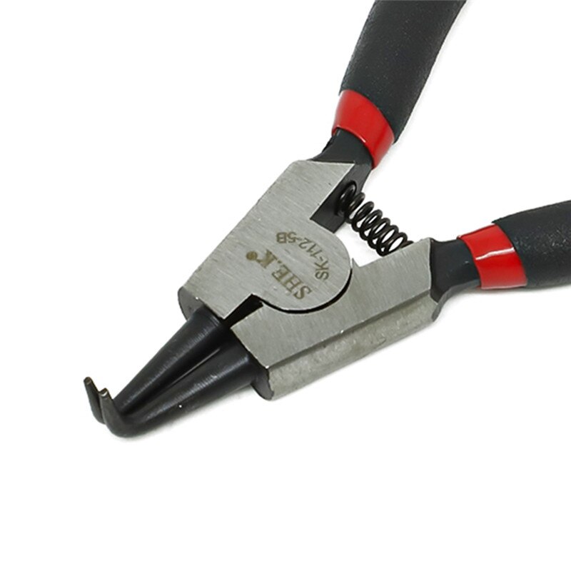 Pack-4 Heavy Duty Circlip Pliers Kit Outside Inside 7" 180mm Right Angled Beak Portable Multifunctional Snap Ring Circlip Pliers