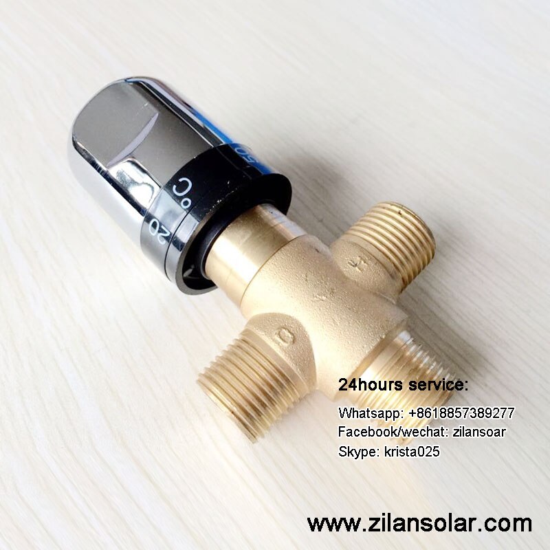 1/2" brass thermostatic mixing valve