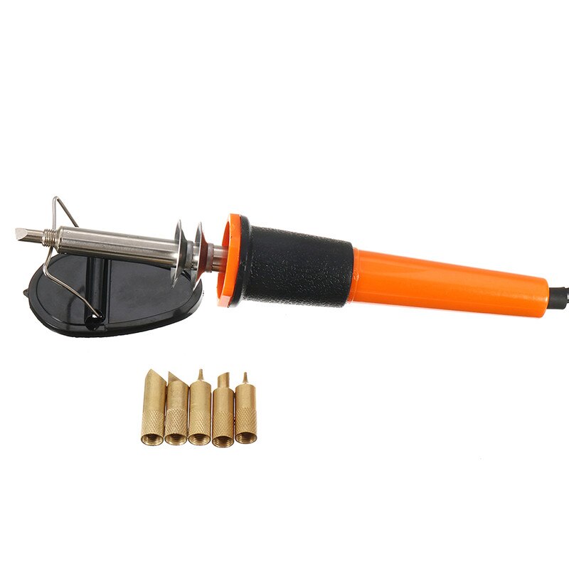 110v/220v eu / oss-plugg 30w elektrisk loddepenn trebrenningspenn blyantbrenner med rote Tips stativbeslag tilbehør