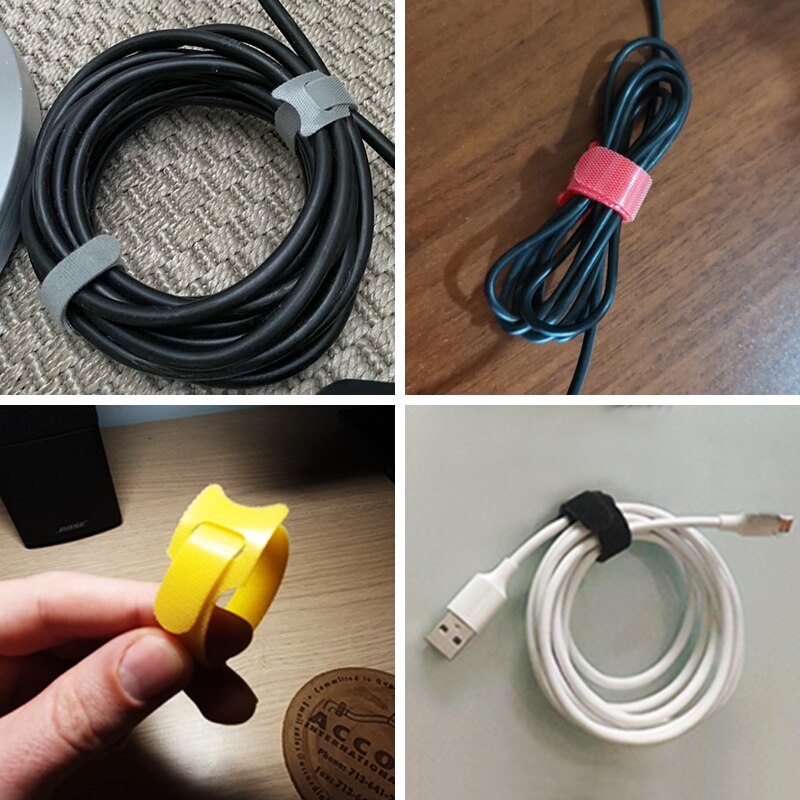 Zabezpieczenie kabla ładującego do telefonów uchwyt na kabel oplot na kable klip do myszy przewód ładowarki USB zarządzanie organizer do kabli