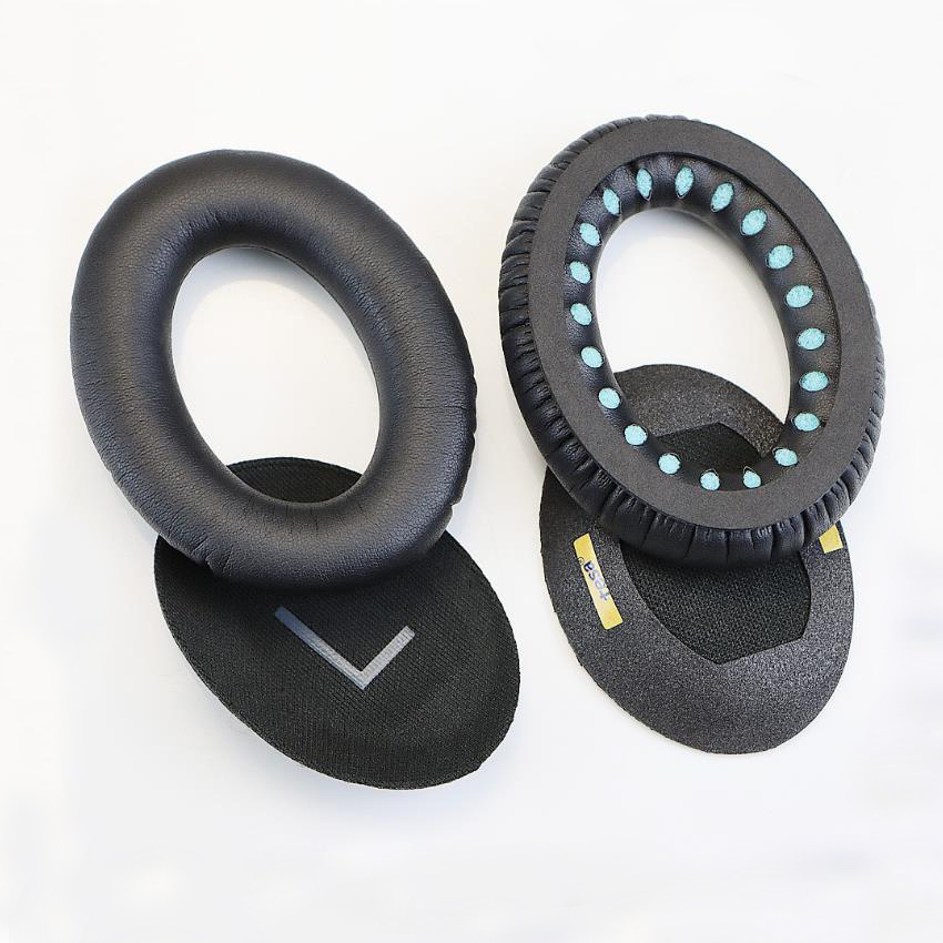 Almohadillas para auriculares BOSE QuietComfort 35II QC35, orejeras de espuma de cuero, fundas para auriculares, repuesto de espuma de esponja