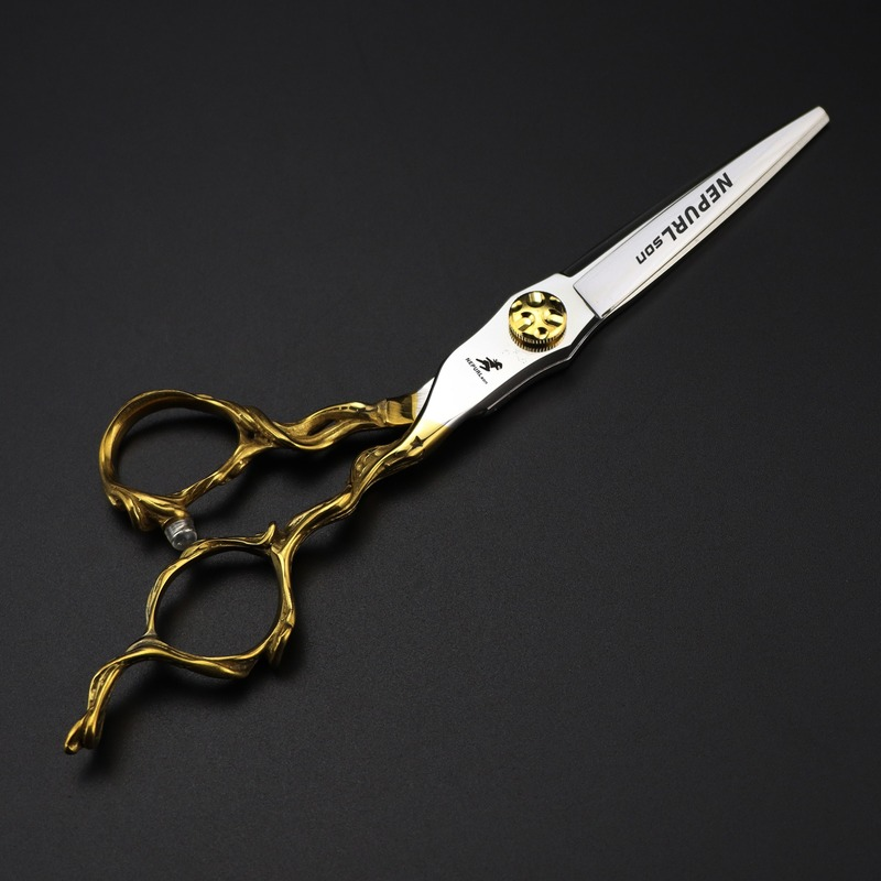 Nepurlson Professionele Kapper Kappersschaar Set voor Kapsalon 6 Inch Knipschaar Kapper Nagelschaar