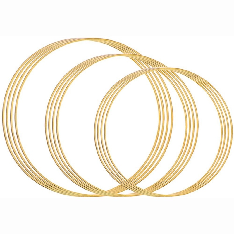 Rico metalen draadring wit 15cm | Rico houten - metalen ringen