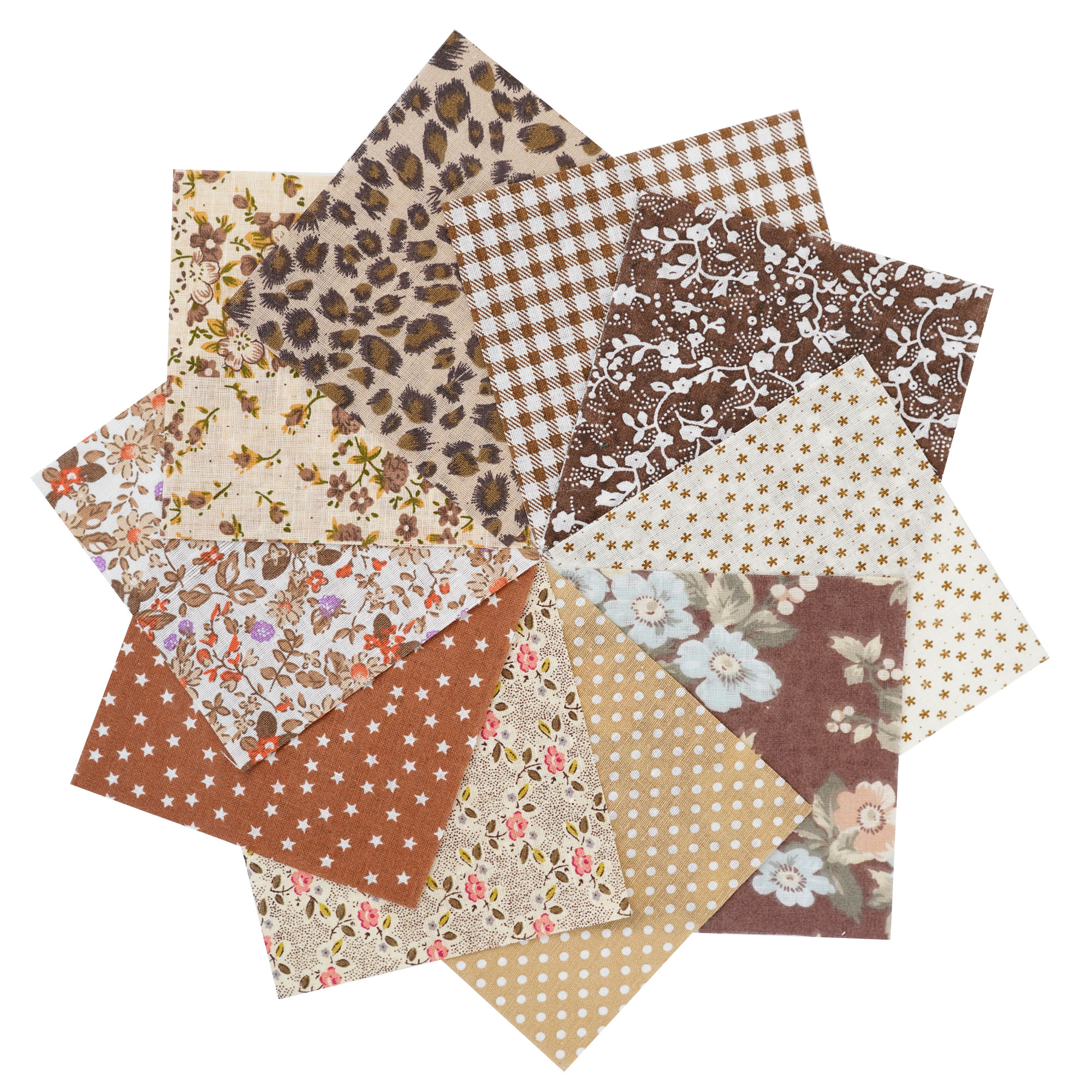 100 STKS 25x25 cm/10x10 cm Pleinen Katoen Ambachtelijke Bloemen Stof Doeken voor DIY Bundel Patchwork Quilten Naaien Scrapbooking Artcraft