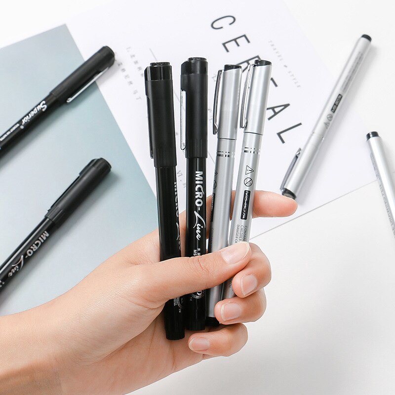 8/10/12/16Pcs Calligraphy Pen Neelde Drawing Line Hand Lettering Pens Waterproof Pigment Sketch Marker Pen Art Supplies
