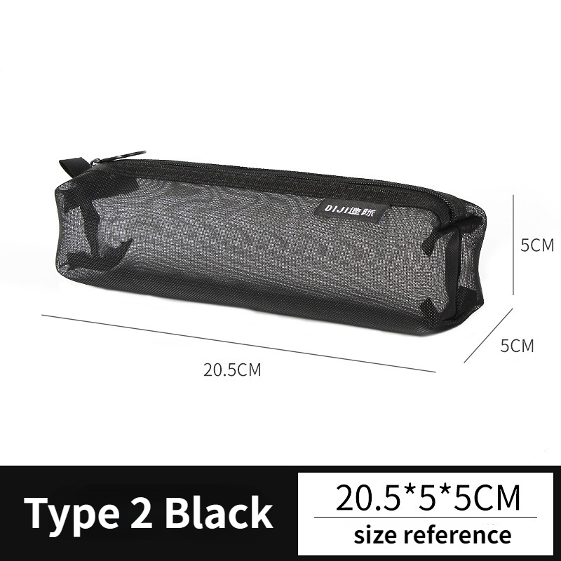 Make-up Pouch Lippenstift Make-Up Pinsel Lagerung Taschen Student Transparent Mesh Bleistift Fall Ins Reise Kosmetische Veranstalter für Frauen: Himmel Blau