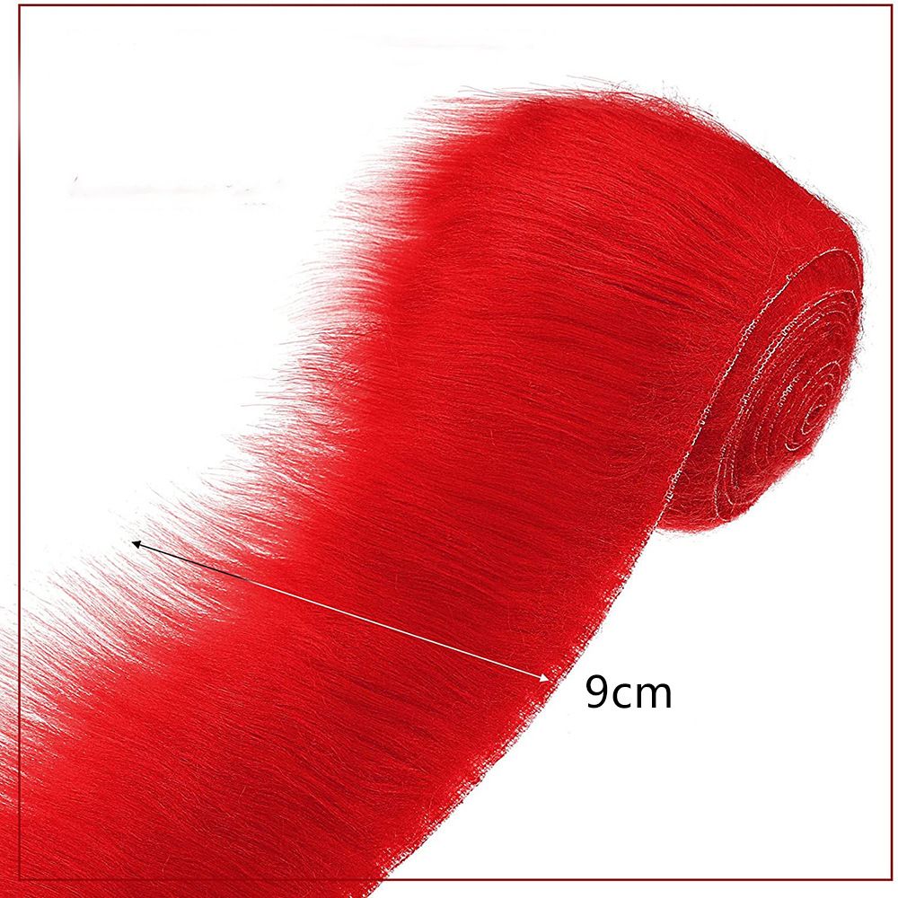 1.5m nastro in pelliccia sintetica nastro fai da te abbigliamento fatto a mano cucito soffice Trim rifilatura tessuto Costume da cucito peluche striscia di pelliccia regalo Home Deco