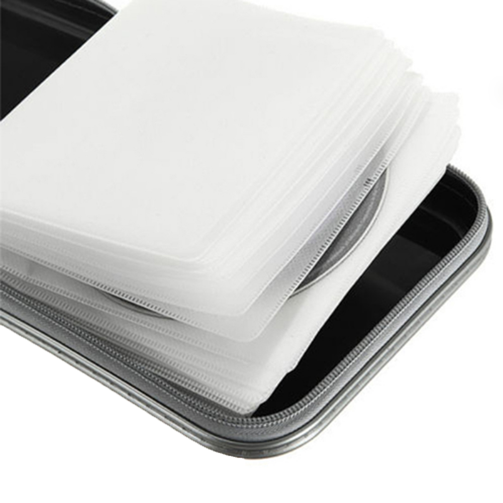 80/40Pcs Large Capacity Disc CD DVD VCD Wallet Storage Organizer Case Holder Album Box Cases with Zipper Bags CD Box Accessories