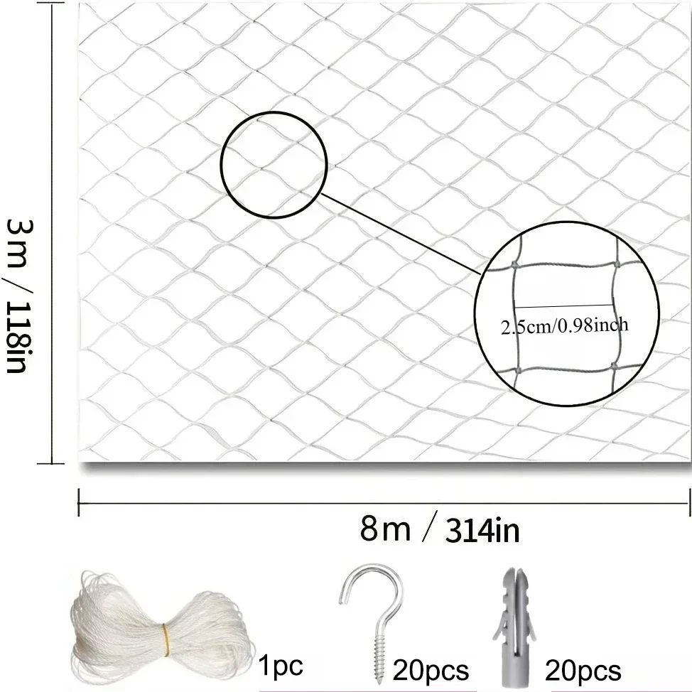 1 kattenet til altaner for at forhindre katte i at flygte, med monteringsbeslag, til indendørs og udendørs vinduer: Grøn