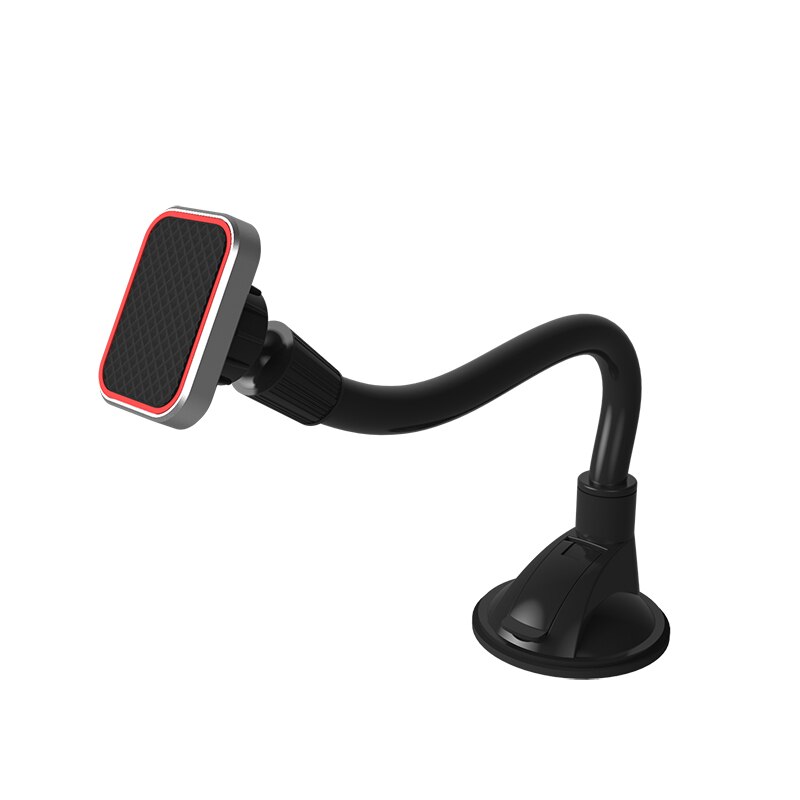 Soporte magnético Universal para teléfono de coche, soporte de teléfono para salpicadero de coche, brazo largo, imán fuerte, para iPhone 8 X/7 plus: SquareRed