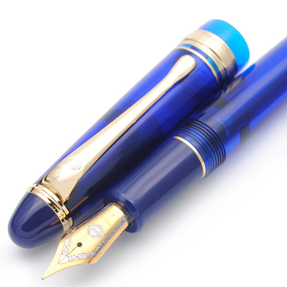 Wing Sung 699 Transluzenten Vakuum Füllung Brunnen Stift EF / F / M Nib Tinte Stift Original Box
