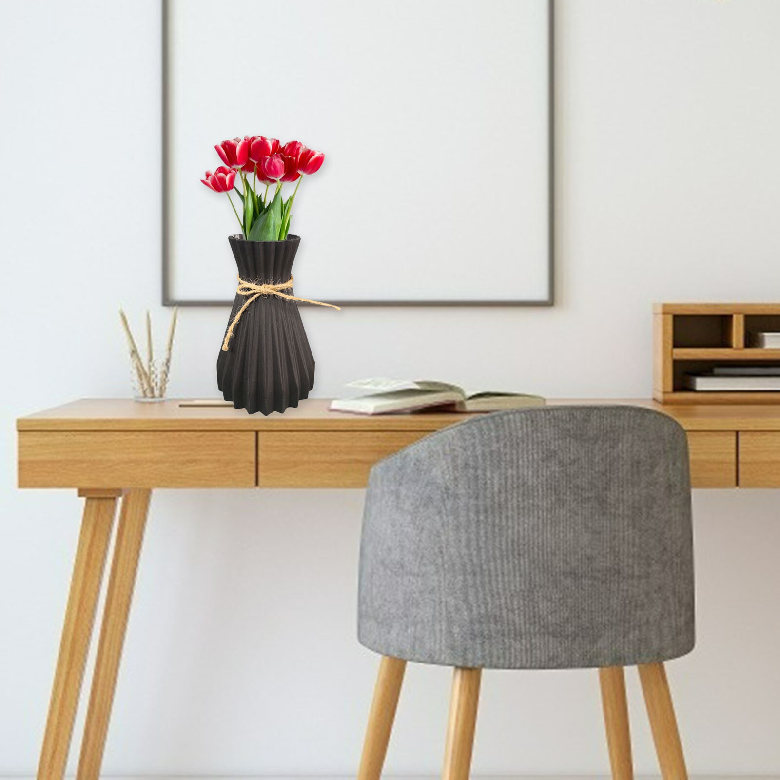 Creatieve Plastic Bloem Vaas Planter Bruiloft Pot Kast Bloemen Holder Home Office Party Centerpieces Bloemstukken