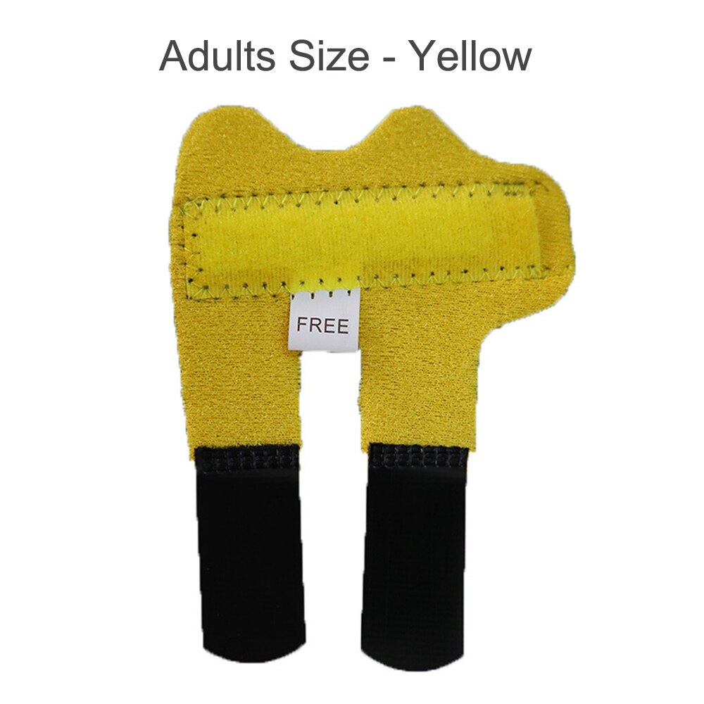 Trigger Finger Splint Supports Brace for Middle Ring Index Thumb Pinky Breaks Fractures Hands for Arthritis Pain Sport Injuries: Adults - Yellow