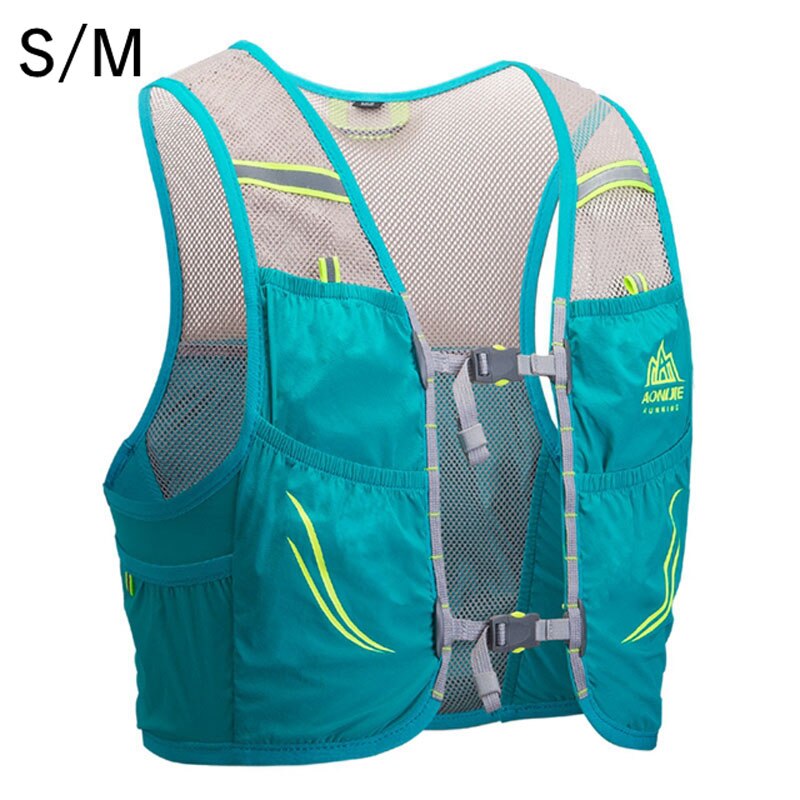 Backpack Trail Running Vest Men Women Lightweight Outdoor Sport Hiking Cycling backpack 2.5L Marathon Fitness Hydration Pack: Mint Green.SM
