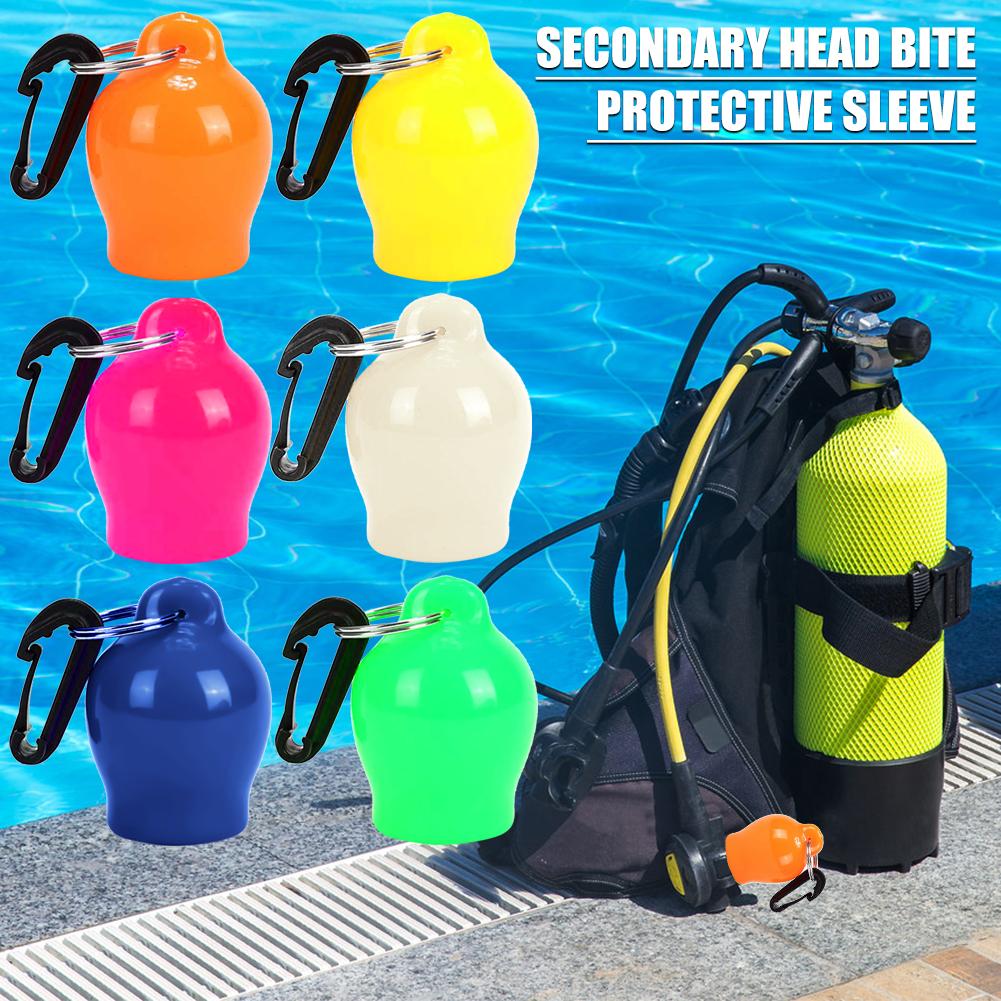 Plongée sous-marine Housse De Protection pour la Respiration Poulpe Régulateur Embout Cache-Poussière Retenue Tuba w/Boucle À Dégagement Rapide