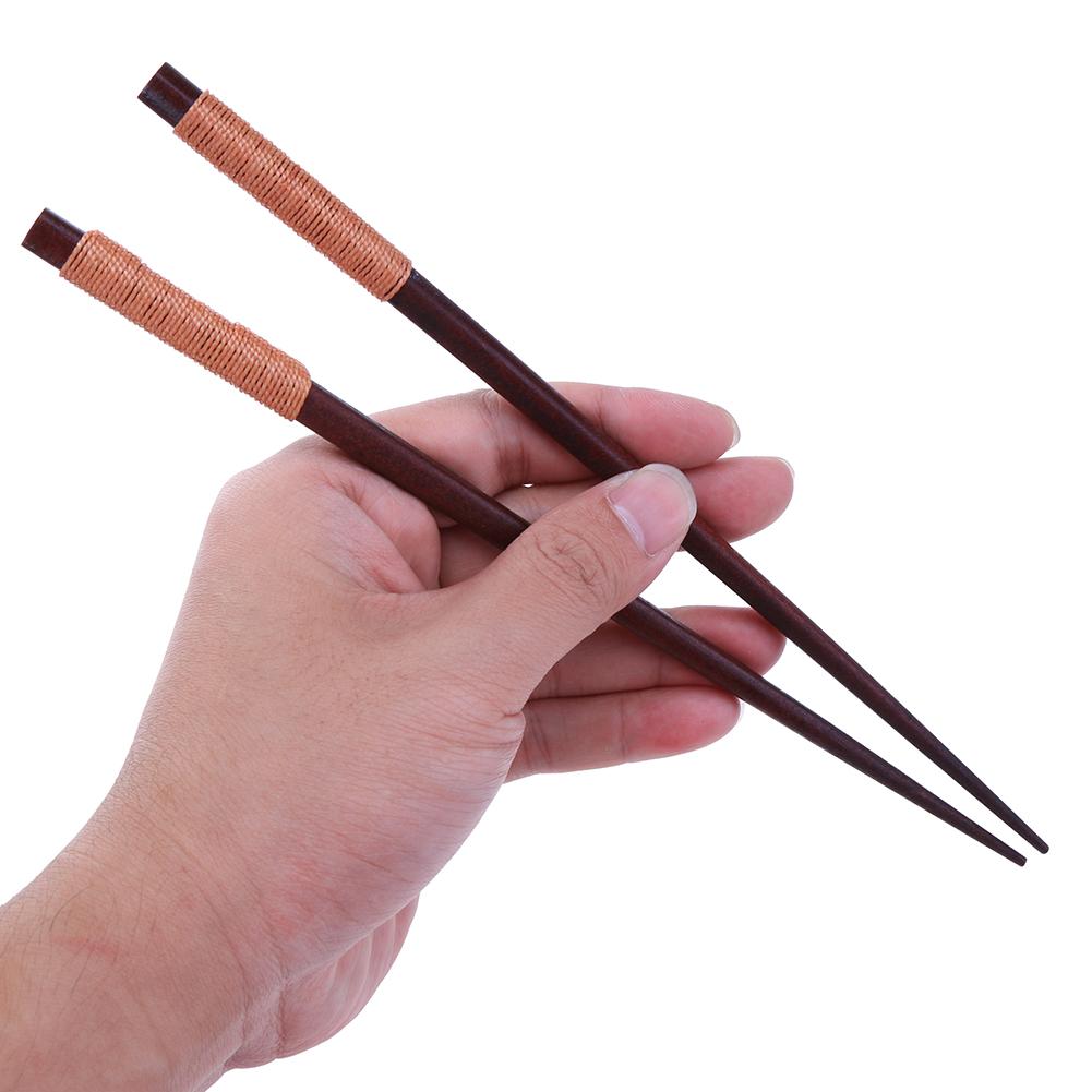 Natural Wood Chopsticks Spoon Japanese Korean Reusable Chopsticks for Sushi Kitchen Tableware Chinese Set Handmade