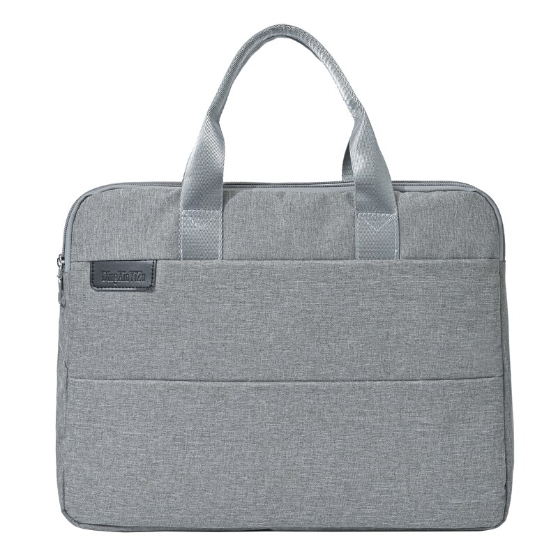 Cartella da uomo AOTTLA cartella da uomo in Nylon di grande capacità borsa da uomo tinta unita borsa di buona qualità per documenti adolescente nuova borsa Casual: Gray