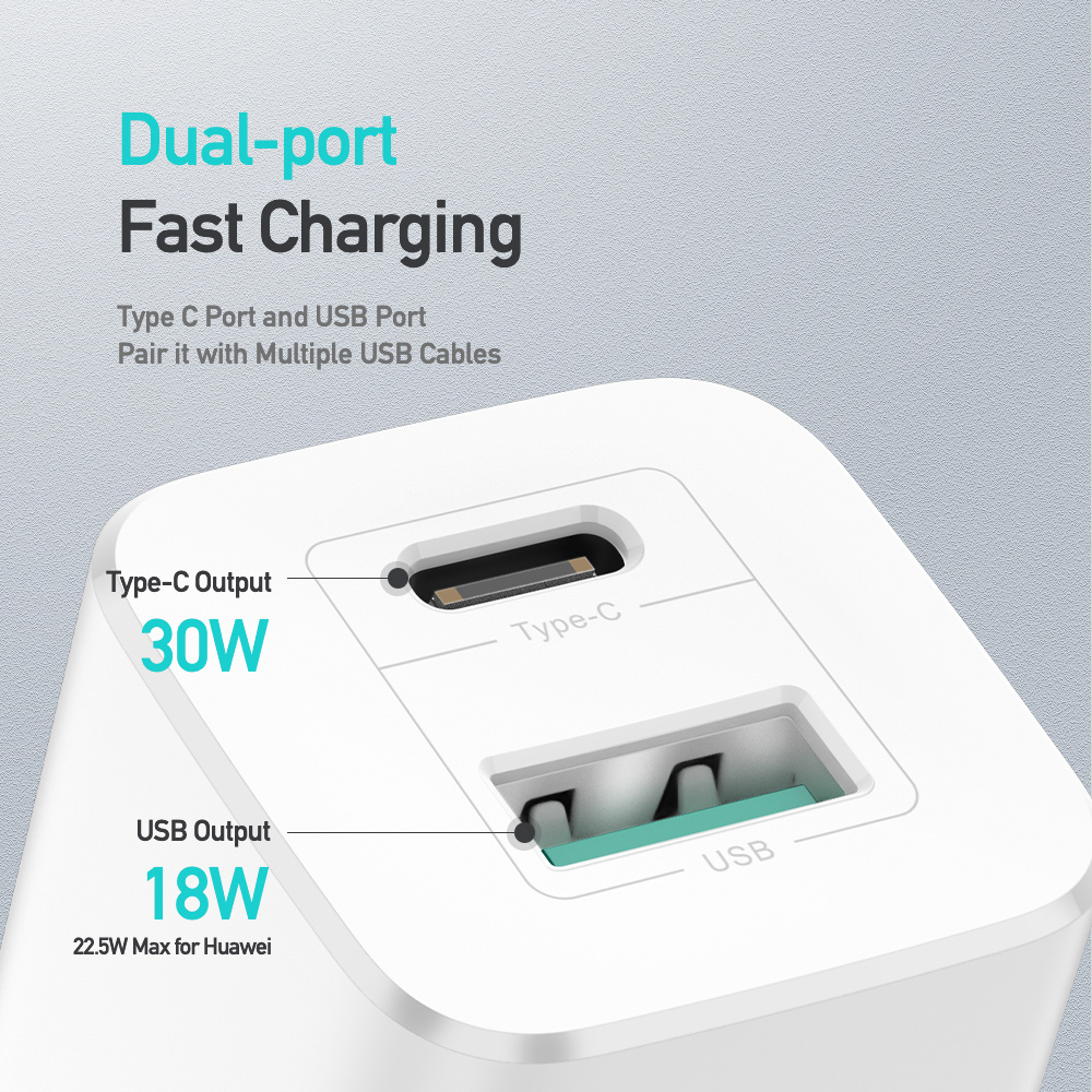 Pd 30W Usb Charger Type C Qc 3.0 Snel Opladen Muur Charge Adapter Voor Iphone 13 12 11 Pro max Ipad Huawei Samsung Quick Lading
