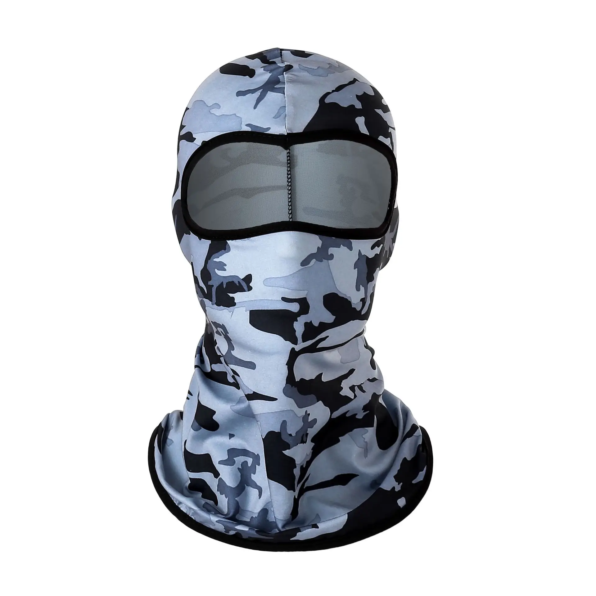 Bivakmuts Motor Gezichtsmasker Moto Helm Bandana Kap Ski Hals Volgelaatsmasker Winddicht Stofdicht Gezichtsschild Heren Biker Masker: GRIJS